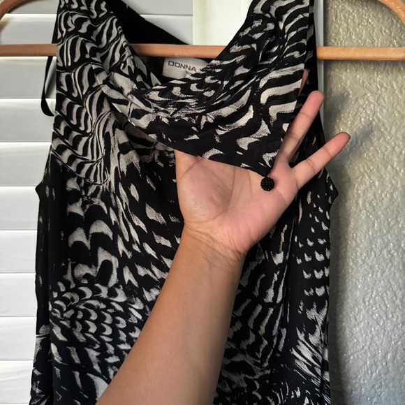 SUMMER COLLECTION VINTAGE Elegant Black and White Maxi Dress - Picture 5 of 8